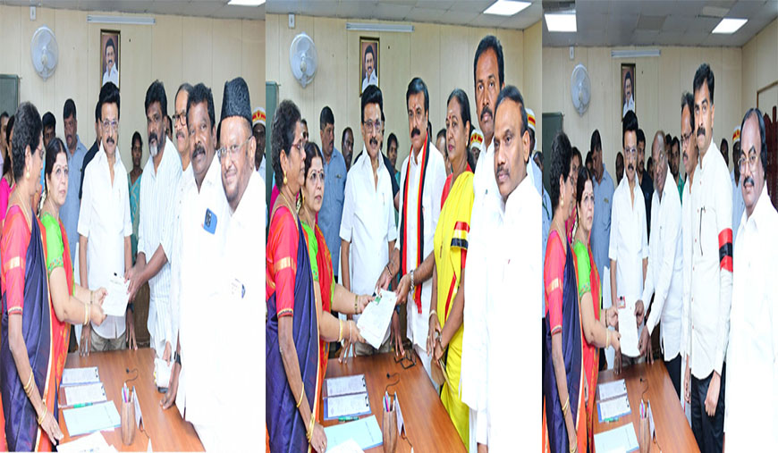 மாநிலங்களவைத் தேர்தல்:  திமுக கூட்டணியில் 4 பேர் வேட்புமனு தாக்கல்!