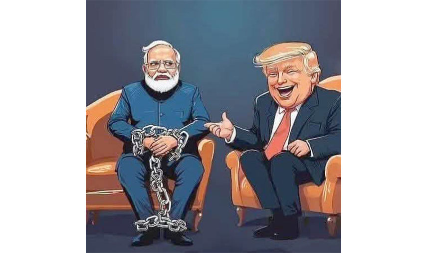 80 ஆண்டுகால சுதந்திர இந்தியாவை டிரம்ப்பிடம் அடகுவைத்த மோடி ரஷ்யாவிடமிருந்து கச்சா எண்ணெய் வாங்க இந்தியாவுக்கு ‘அனுமதி’ தந்தது அமெரிக்கா!