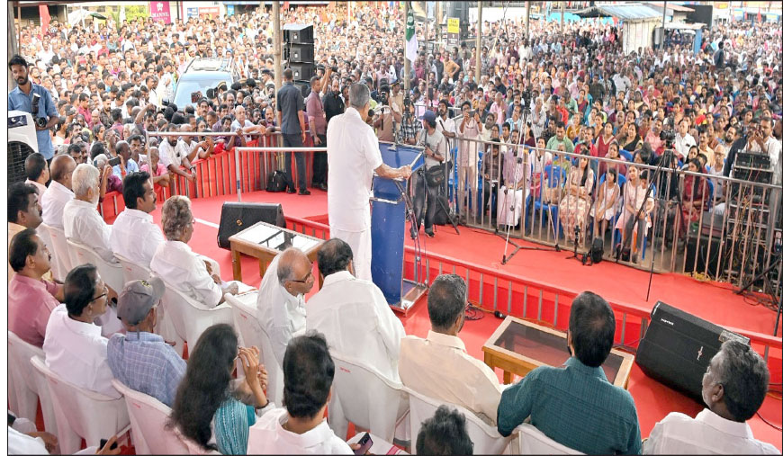 பத்தனம்திட்டாவில் பரப்புரையை துவங்கினார் பினராயி விஜயன்!